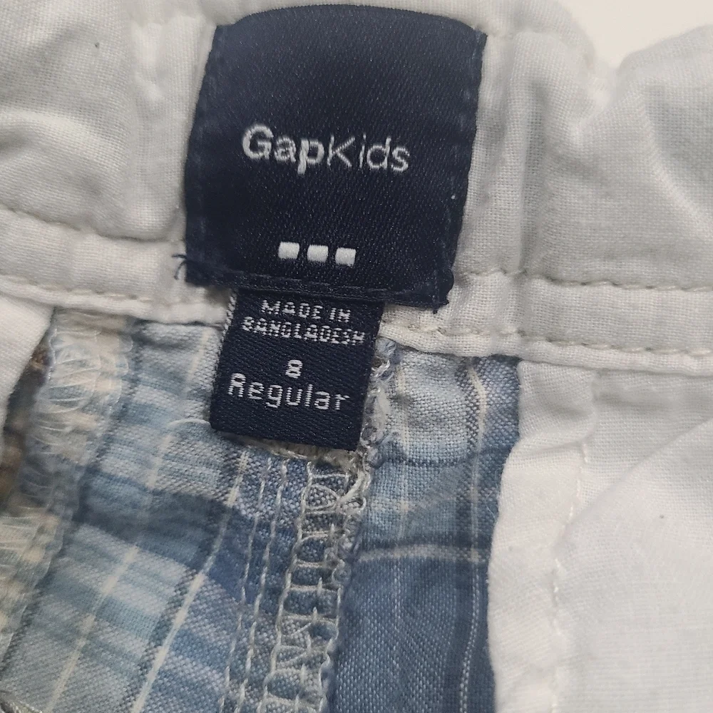 Kids Plaid and Solid Shorts Set Of 3 Ol Navy,Hawks,Gap Size 8